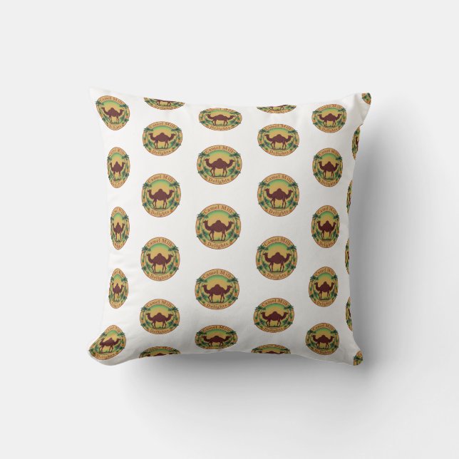 Kamelmjölk Delights-Tropisk Kamel Palm Ananas Kudde (Framsida)