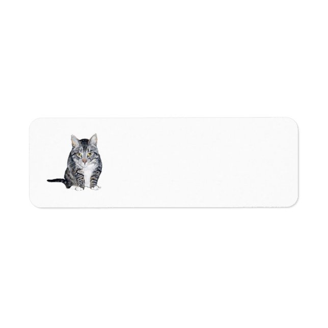 Kamelopardat katt returadressetiketter returadress etikett (Framsidan)