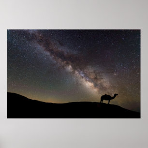 KamelSilhouette och Milkyway Poster