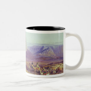 Kameltåg, Condessi, Mount Sinai, 1848 Två-Tonad Mugg