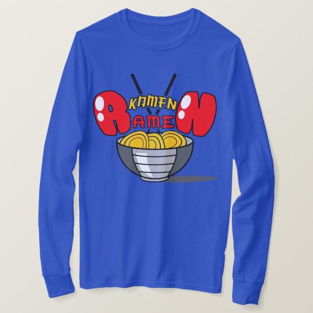 Kamen Ramenlångärmad Tee (Design framsida)