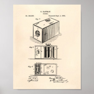 Kamera 1988 Patent Art Old Peper Poster