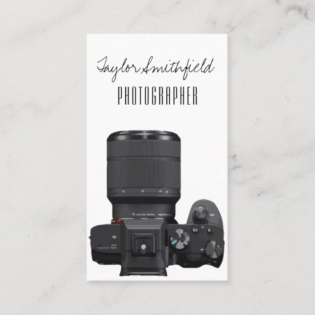 Kamera, Affärskort Visitkort (Framsida)