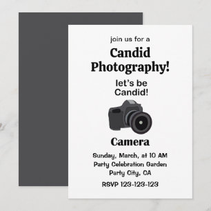 Kamera Candid Fotograf Fotografering Inbjudningar
