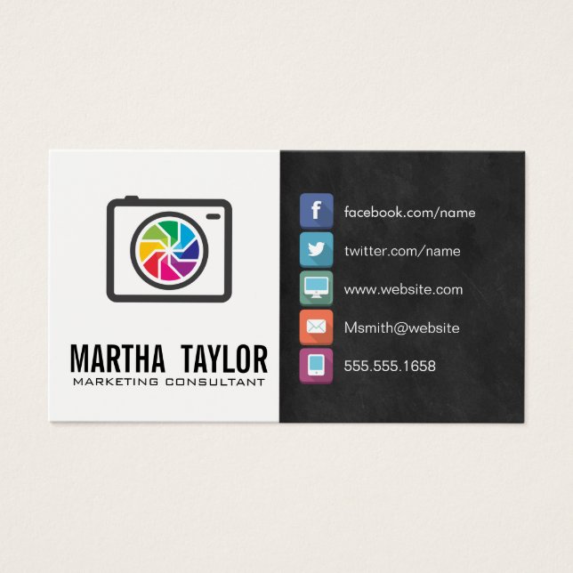 Kamera | Färglens Visitkort (Framsidan)