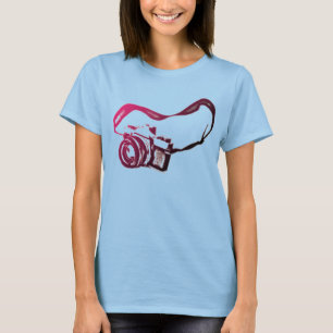 Kamera + Fästa T Shirt