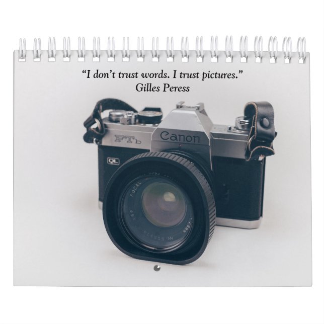 Kamera för fotografi-Vintage Kalender (Omslag)