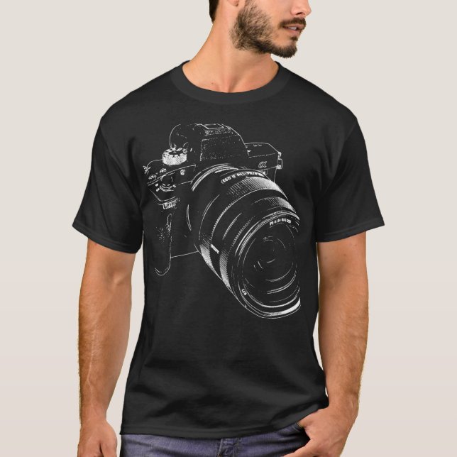 Kamera för fotografiska Tshirts Coola (Framsida)