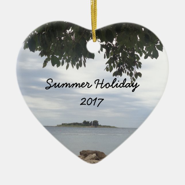 Kamera för fotorektangel julgransprydnad keramik (Framsidan)