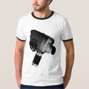 kamera för toppen åtta tee shirt