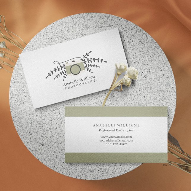 Kamera för Vintage av elegant Visitkort (Skapare uppladdad)