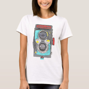 Kamera för Vintage av popkonst. T Shirt
