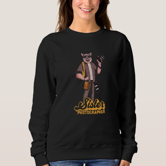 Kamera Fotograf Fotografi Syster Fotograf T Shirt (Framsida)