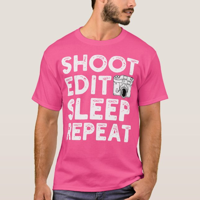 Kamera Fotografering T Shirt (Framsida)