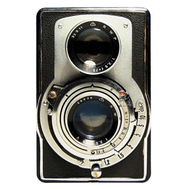 Kamera med ursprunglig vintage magnet (Vertikal)