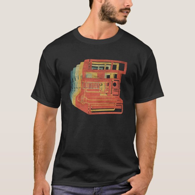 Kamera Retro T Shirt (Framsida)