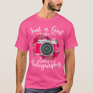 Kamera Rolig Fotograf En Tjej Som Älskar Fotografi T Shirt