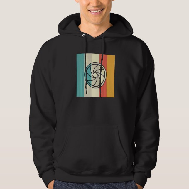 Kamera slutarlins Retro design  Fotografering Hoodie (Framsida)