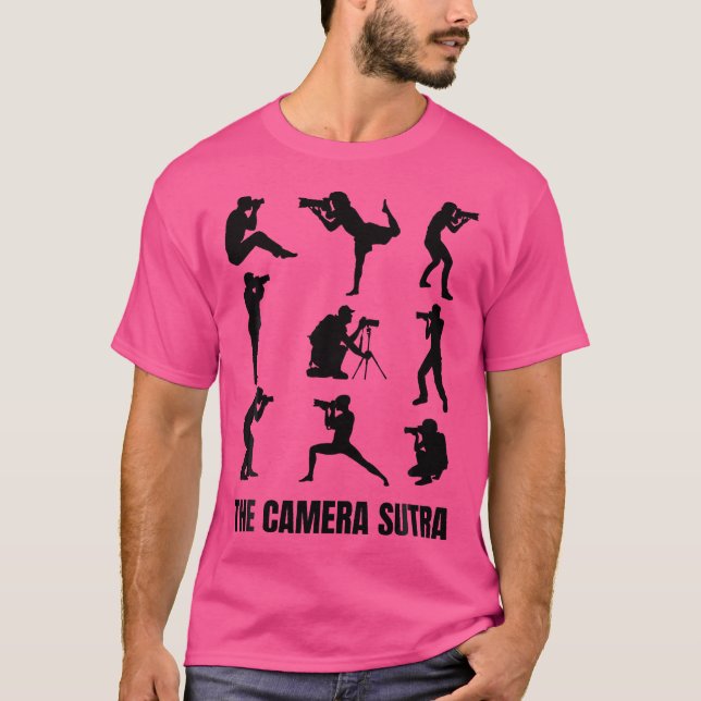 Kamera Sutra Rolig Fotografering Fotograf T Shirt (Framsida)