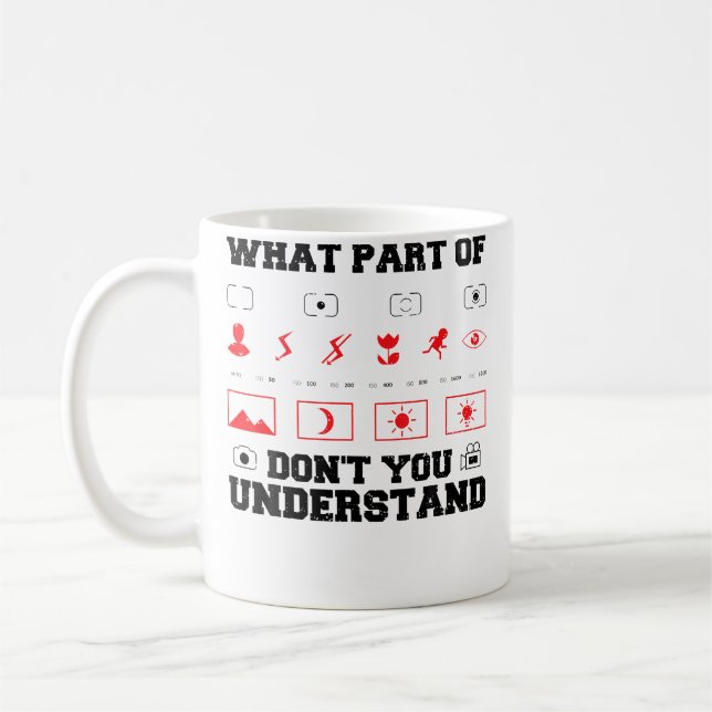 Kamera Vilken Del Förstår Du Inte Fotografera Kaffemugg (Vänster)