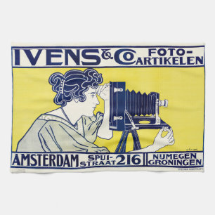 Kamera Woman, fotograf, Van Caspel Kökshandduk