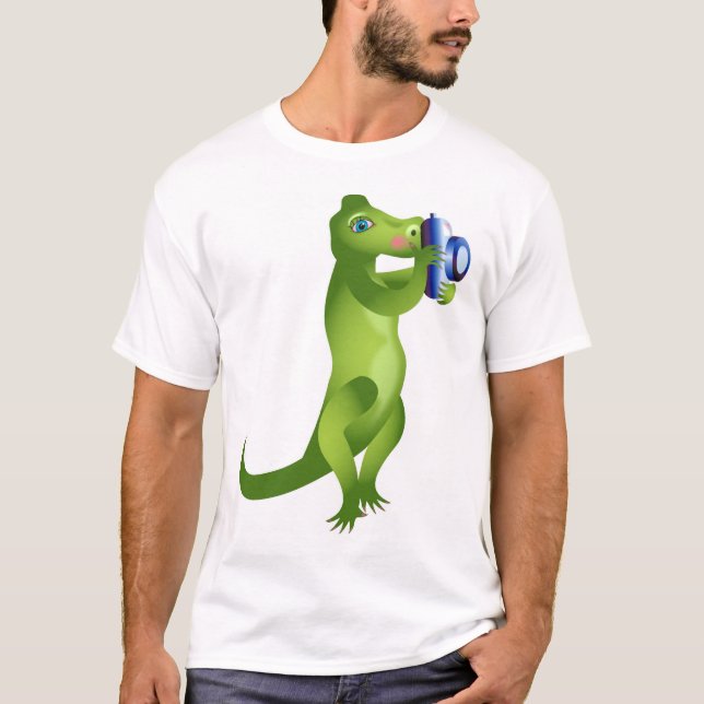 Kameraalligator T Shirt (Framsida)