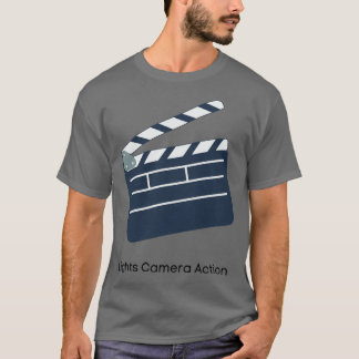 Kameraåtgärd ljus t shirt