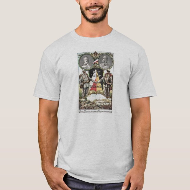 Kamerads i ärmar! t-shirt (Framsida)