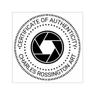 Kamerafel "Autentiseringscertifikat" Självfärgande Stämpel