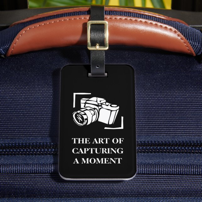 Kamerafotografering, svartvit anpassningsbar bagagebricka (Framsida Insitu 2)