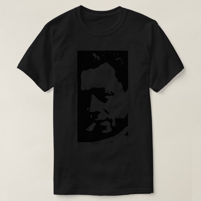 Kamerahuvud endast för vit bakgrund t shirt (Design framsida)
