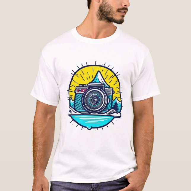 kameraillustration t shirt (Framsida)
