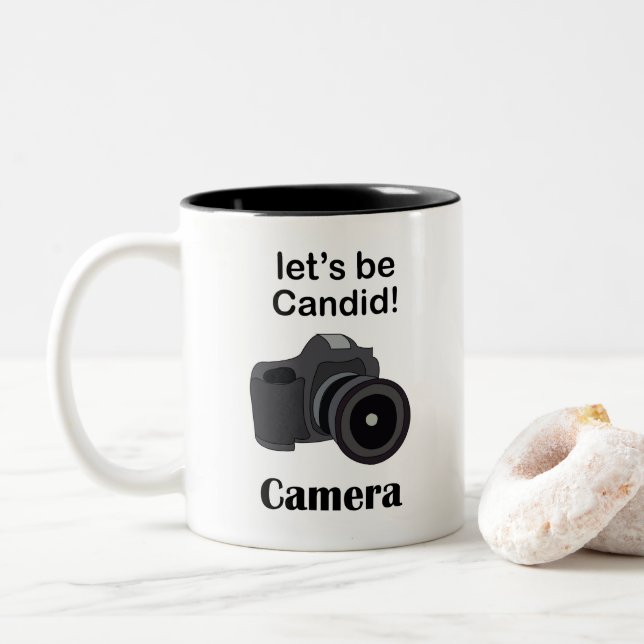 Kamerakandidfotograf Två-Tonad Mugg (Med munk)