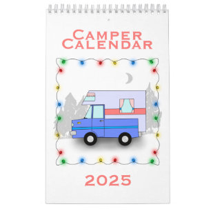 Kameralender 2025 - liten kalender för en sida