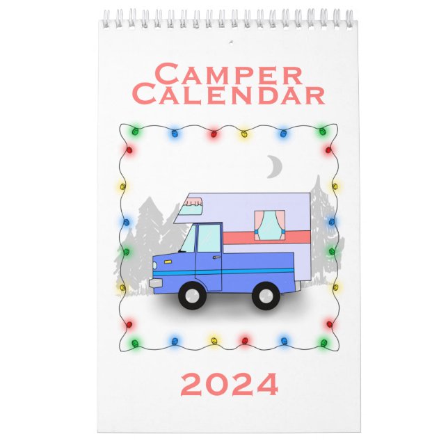 Kameralendern - en liten kalender på en sida (Omslag)