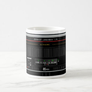 KAMERALENS MUGG - 85mm - PERSONIFIERA NAMN