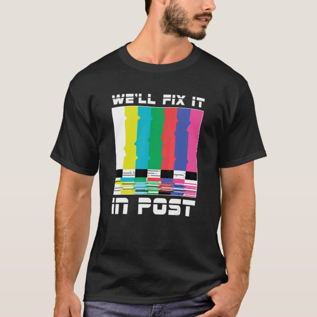 Kameramanvideokamerans arbete Vi åtgärdar det i T Shirt (Framsida)