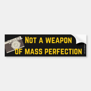 Kameran är inte ett vapen av Mass Bildekal