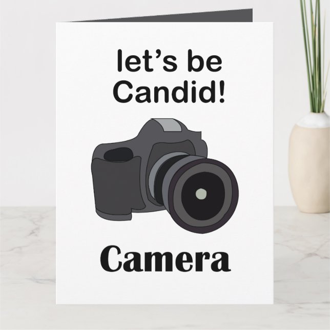 Kameran Candid Fotograf Kort (Framsida)