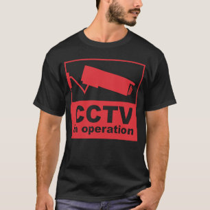 Kameran för CCTV-övervakning stängd krets P T Shirt