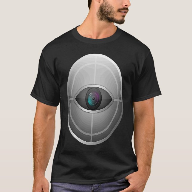 Kameran för CCTV-övervakning stängd krets P T Shirt (Framsida)