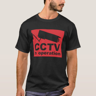Kameran för CCTV-övervakning stängd krets P T Shirt