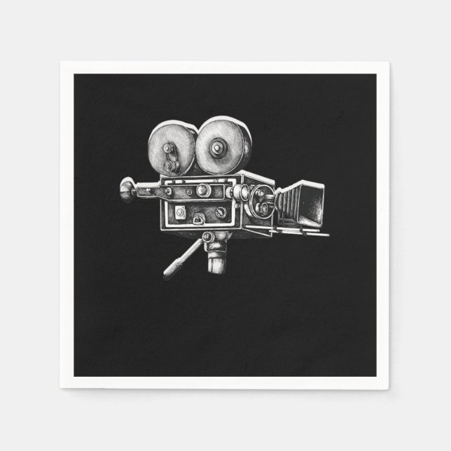 Kameran för filmvideokamera i fantastisk Distress Pappersservett (Framsidan)