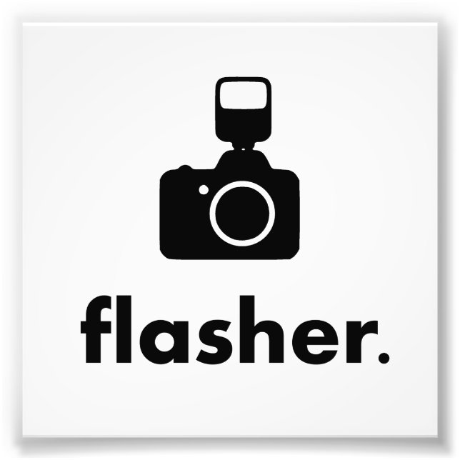 Kameran för flasher-fotograf fototryck (Framsidan)