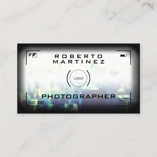 Kamerans utseende visitkort (Framsida)