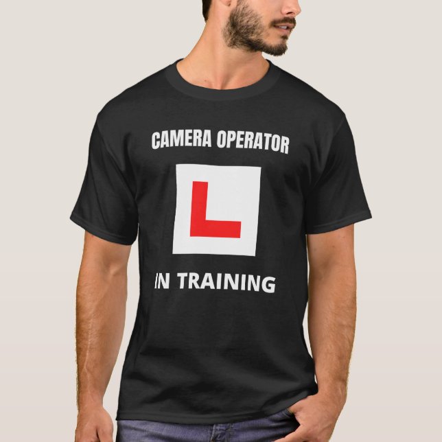 Kameraoperatör i utbildning t shirt (Framsida)