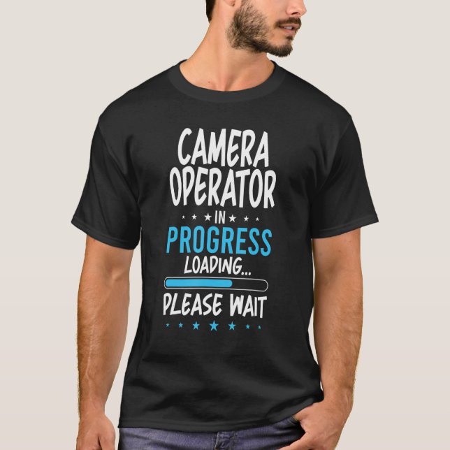 Kameraoperatör pågår t shirt (Framsida)