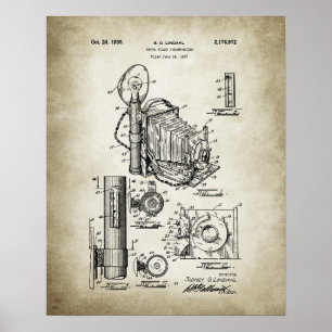 Kamerapatent för Vintage Poster