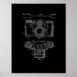 Kamerapatent Konstaffisch | Vintagekamerakonst Poster
