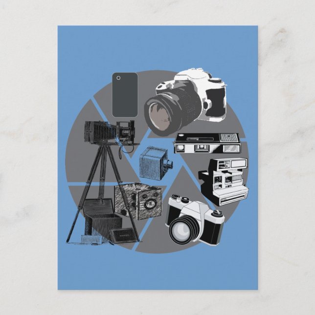 Kameratidkollage Vykort (Framsida)